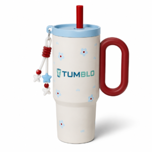 Tumbler with Handle and Straw
