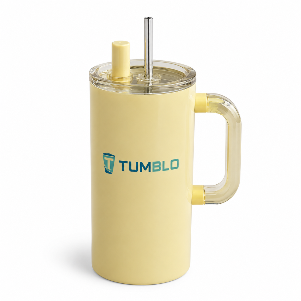 Coffee Tumbler with Straw